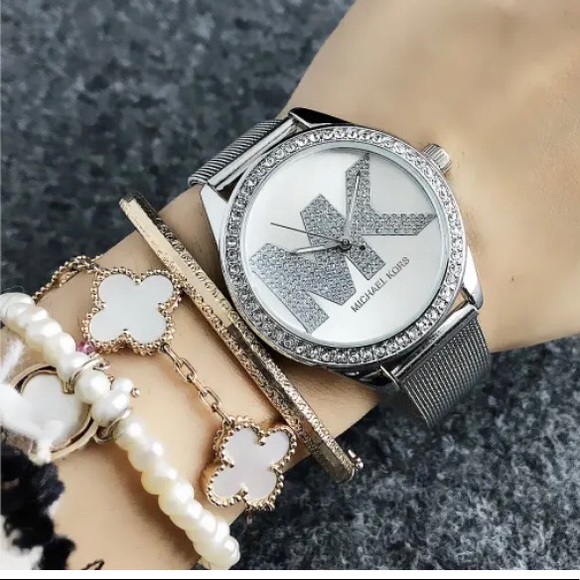 Michael Kors Accessories - Michael Kors Timepiece Trimmed w Sparkling Stones